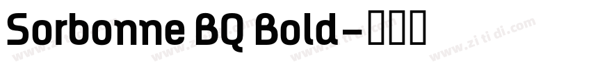 Sorbonne BQ Bold字体转换